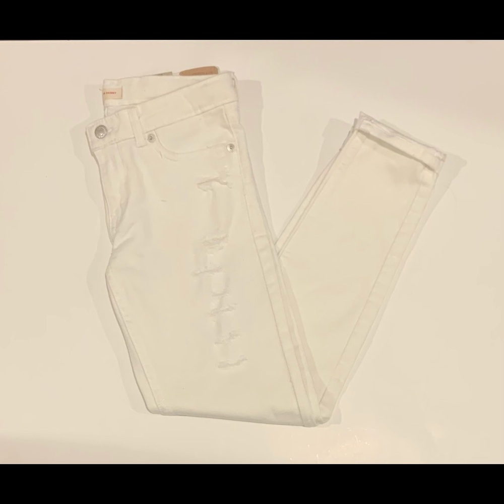 NWT Girls Levi’s 710 Super Skinny Jeans White